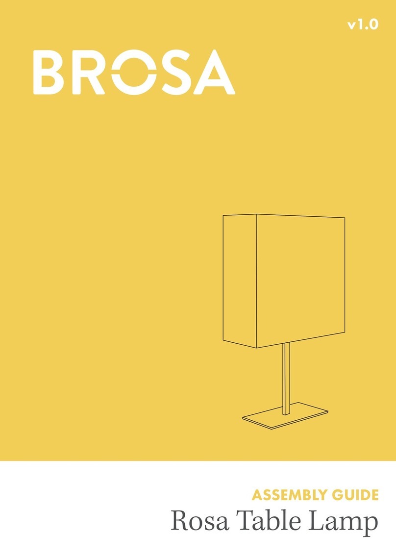BROSA Rosa Table Lamp User manual BROSA Rosa Table Lamp User manual