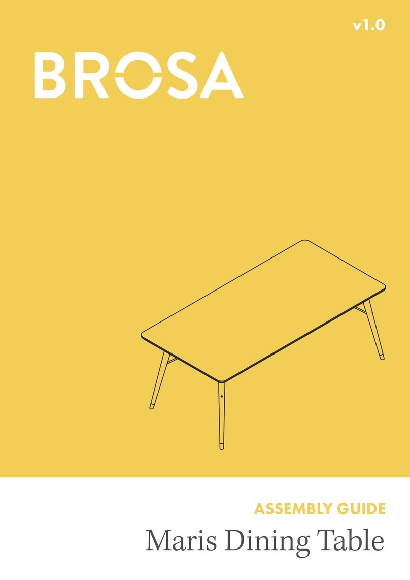 BROSA Maris Dining Table User manual BROSA Maris Dining Table User manual