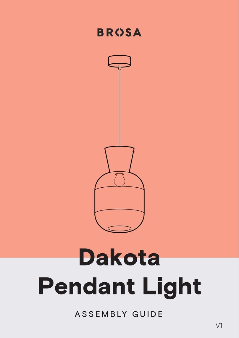 BROSA Dakota Pendant Light User manual BROSA Dakota Pendant Light User manual