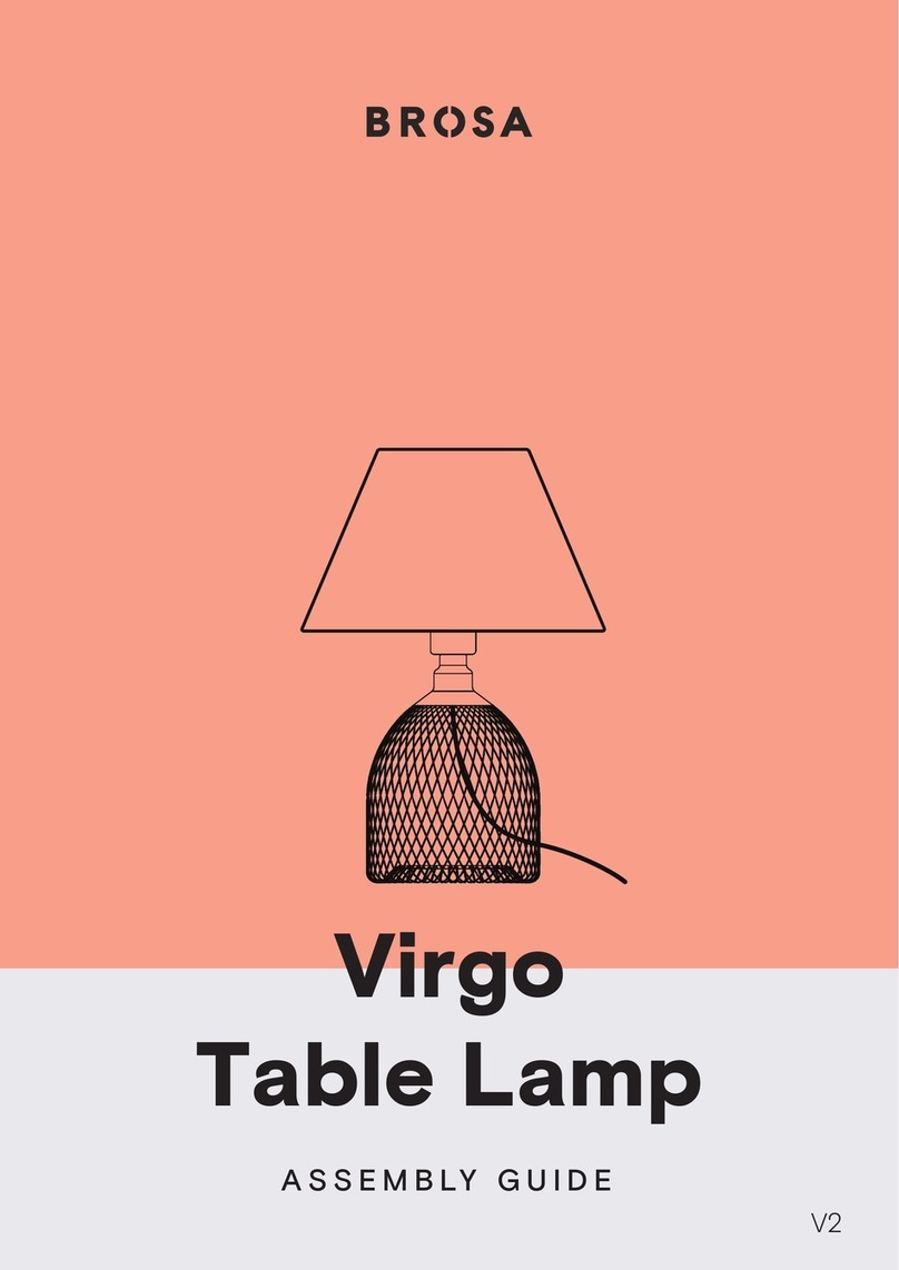 BROSA Virgo Table Lamp User manual BROSA Virgo Table Lamp User manual