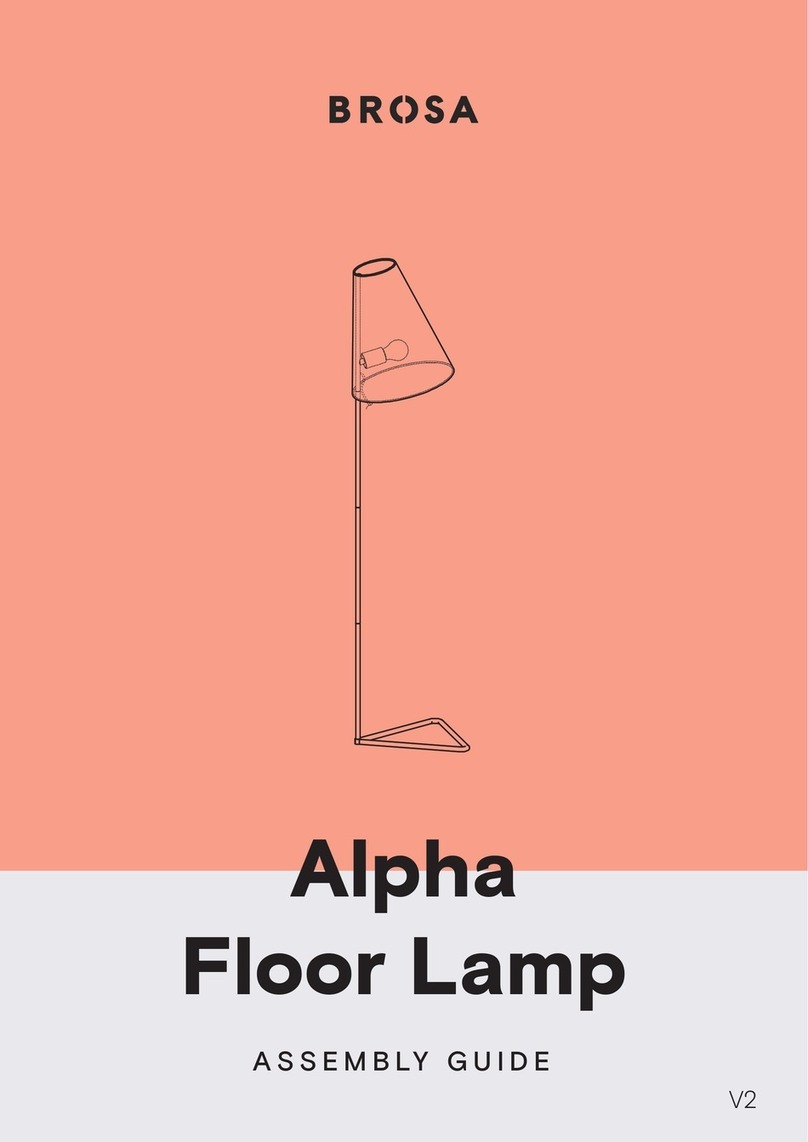 BROSA Alpha Floor Lamp User manual BROSA Alpha Floor Lamp User manual