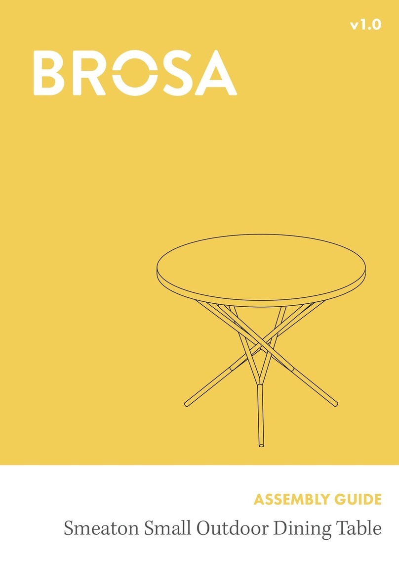 BROSA Smeaton Small Outdoor Dining Table User manual BROSA Smeaton Small Outdoor Dining Table User manual