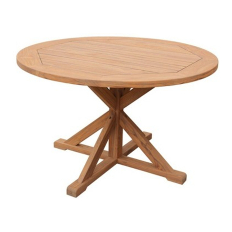 BROSA Chablis Round Outdoor Dining Table User manual