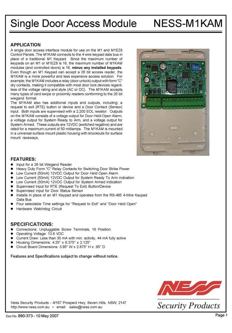 Ness M1KAM User manual