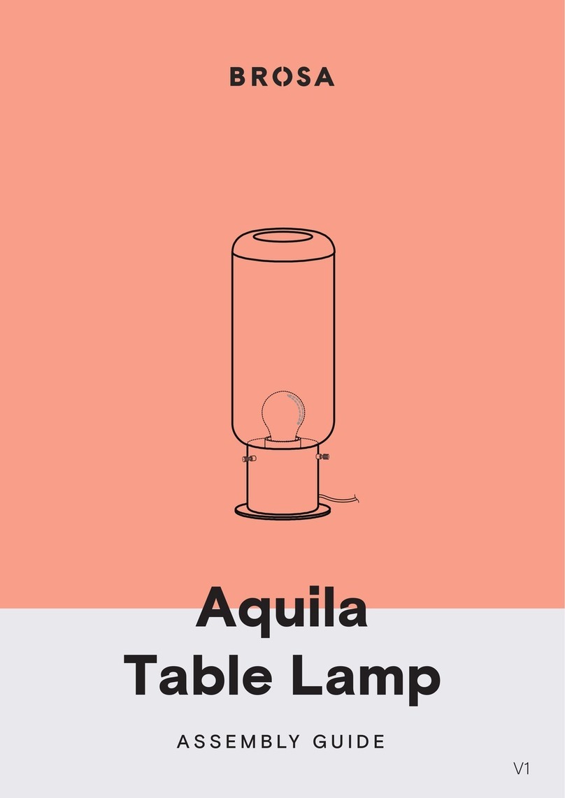 BROSA Aquila Table Lamp Assembly guide