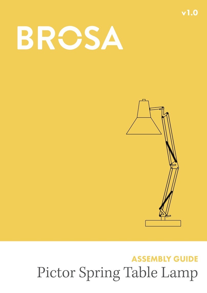 BROSA Pictor Spring Table Lamp Assembly guide