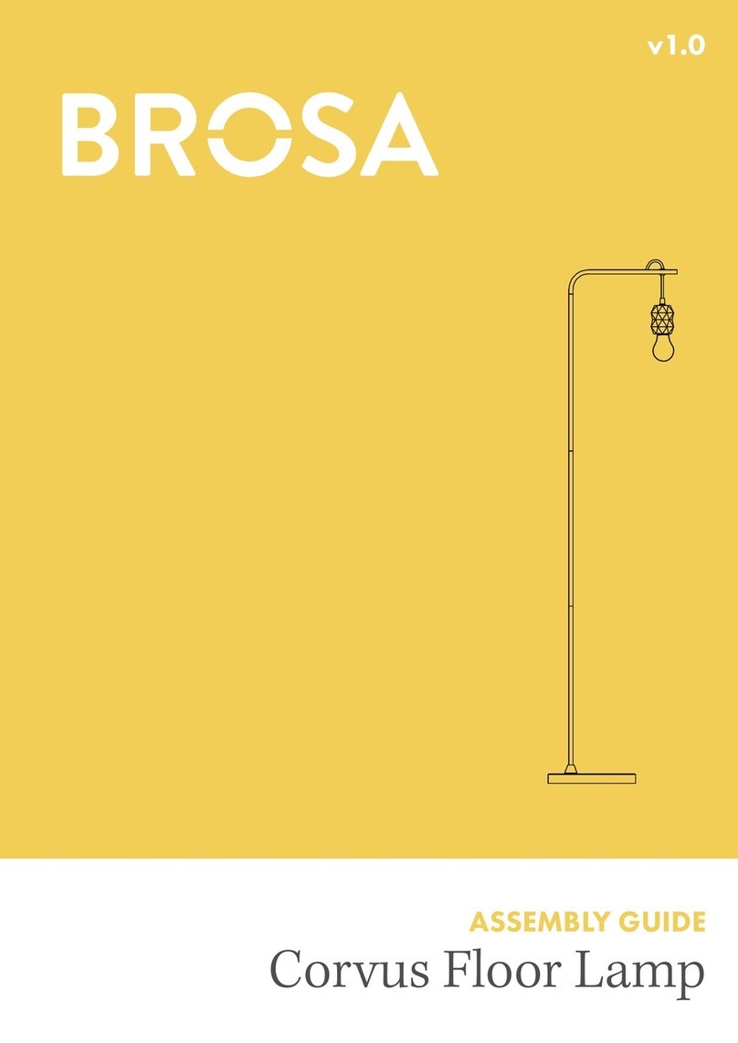 BROSA Corvus Floor Lamp User manual BROSA Corvus Floor Lamp User manual