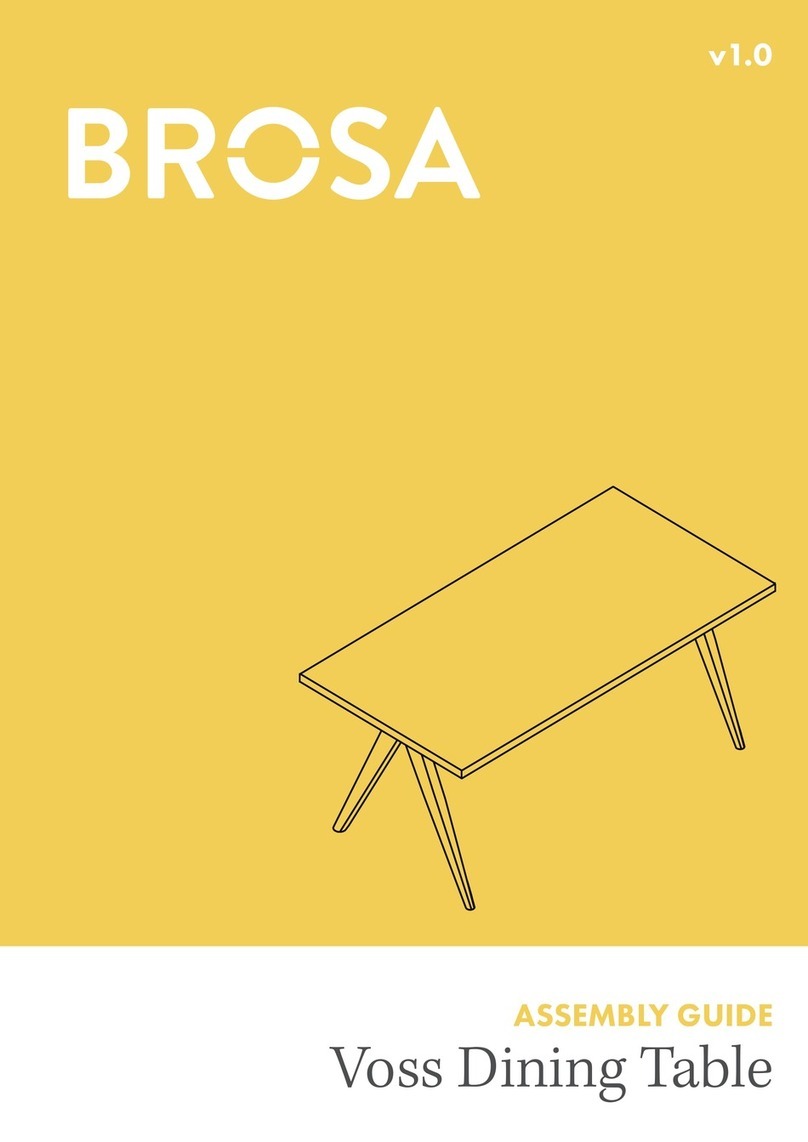 BROSA Voss Dining Table User manual BROSA Voss Dining Table User manual