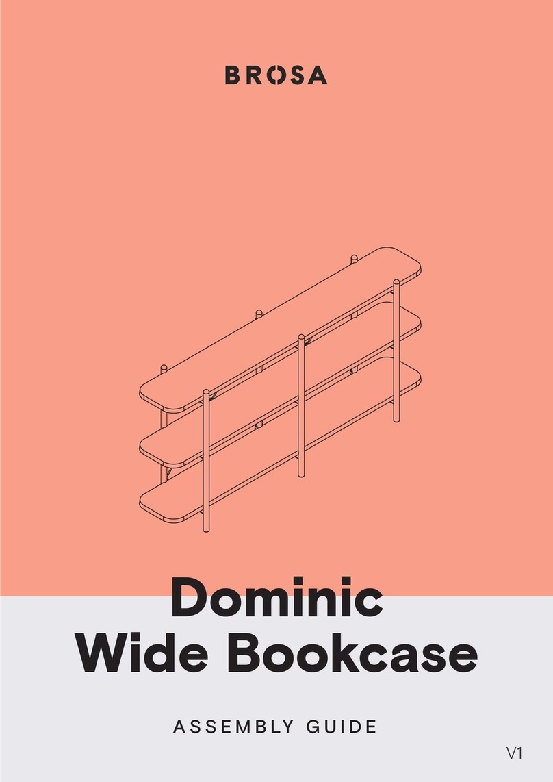 BROSA Dominic Wide Bookcase User manual