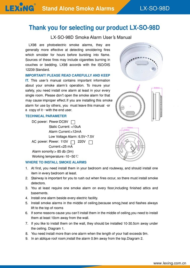 Lexing LX-SO-98D User manual