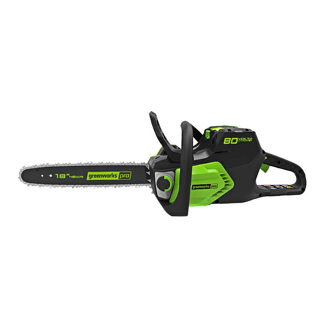GreenWorks Pro CS80L00 User manual