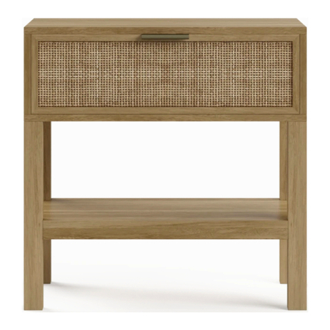 BROSA Caledonia Rattan Bedside Table Assembly guide BROSA Caledonia Rattan Bedside Table Assembly guide