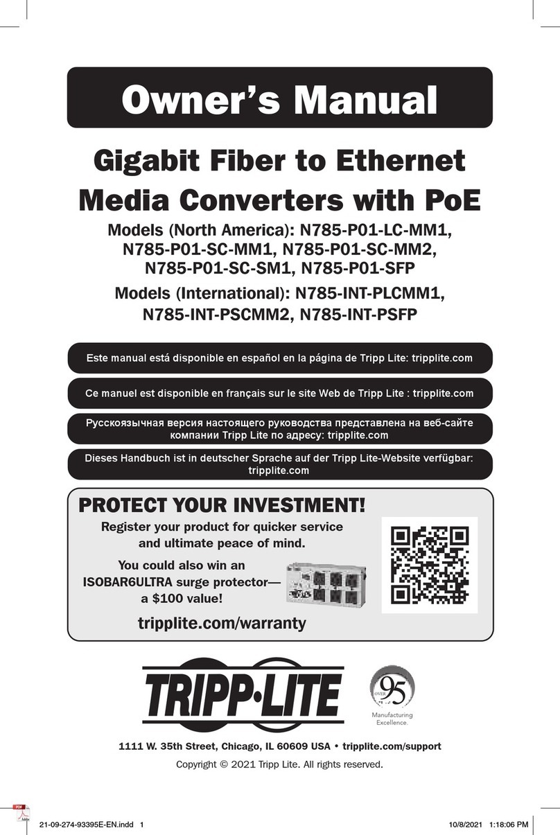 Tripp Lite N785-P01-LC-MM1 User manual