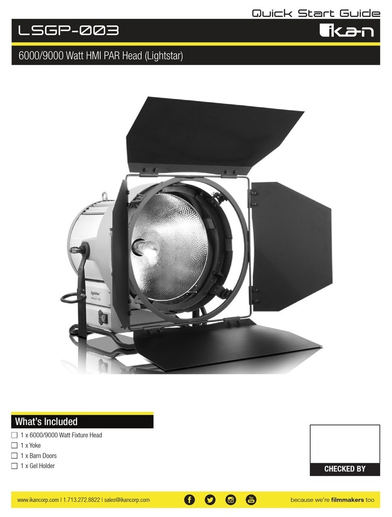 Ikan Lightstar LSGP-003 quick start guide