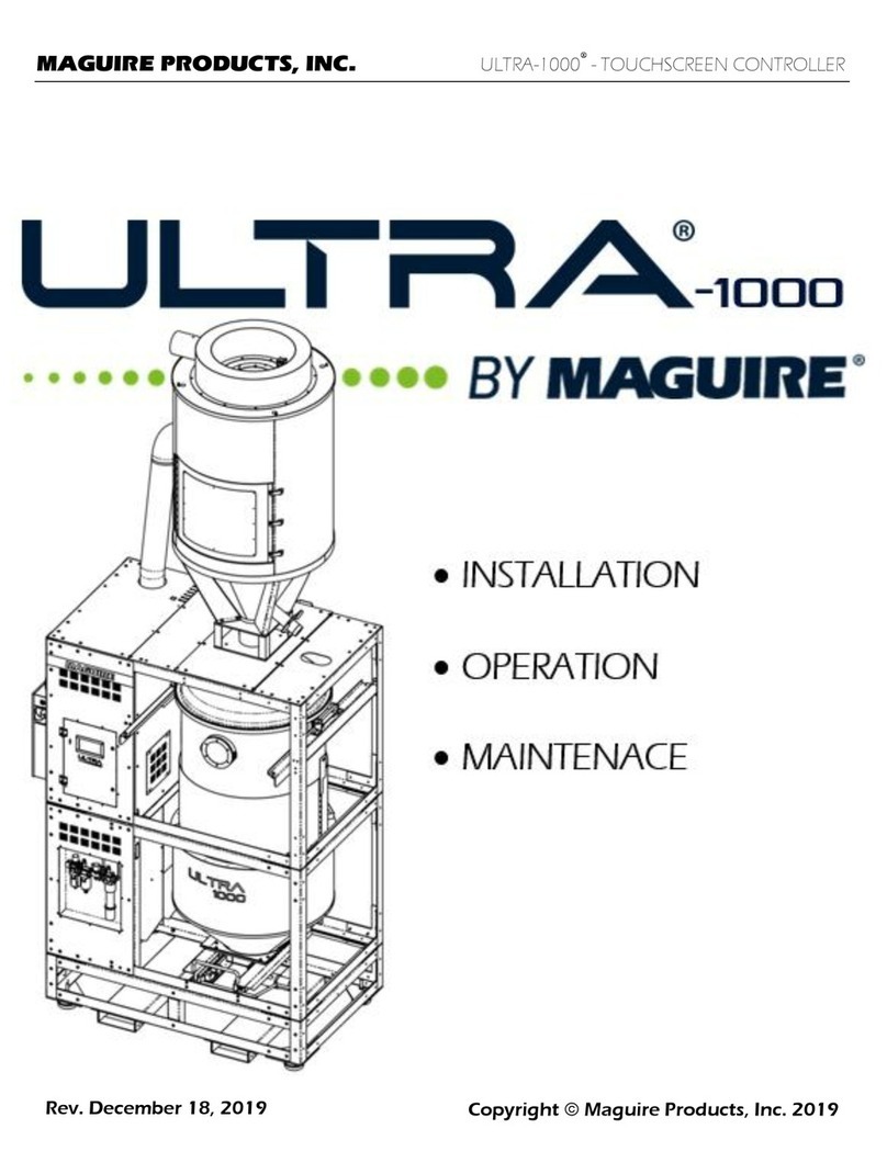 Maguire Products ULTRA-1000 INSTALLATION, OPERATION, MAINTENACE