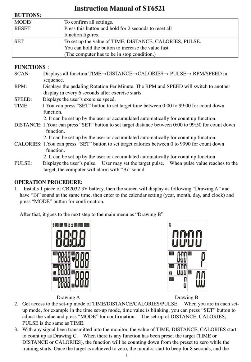 Orbit Fitness ST6521 instruction manual