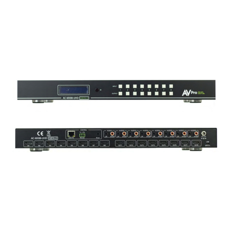 AVPro Edge AC-MX88-UHD-GEN2 quick start guide