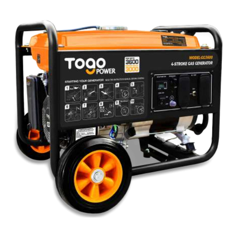 Togo POWER GG3600 owner's manual