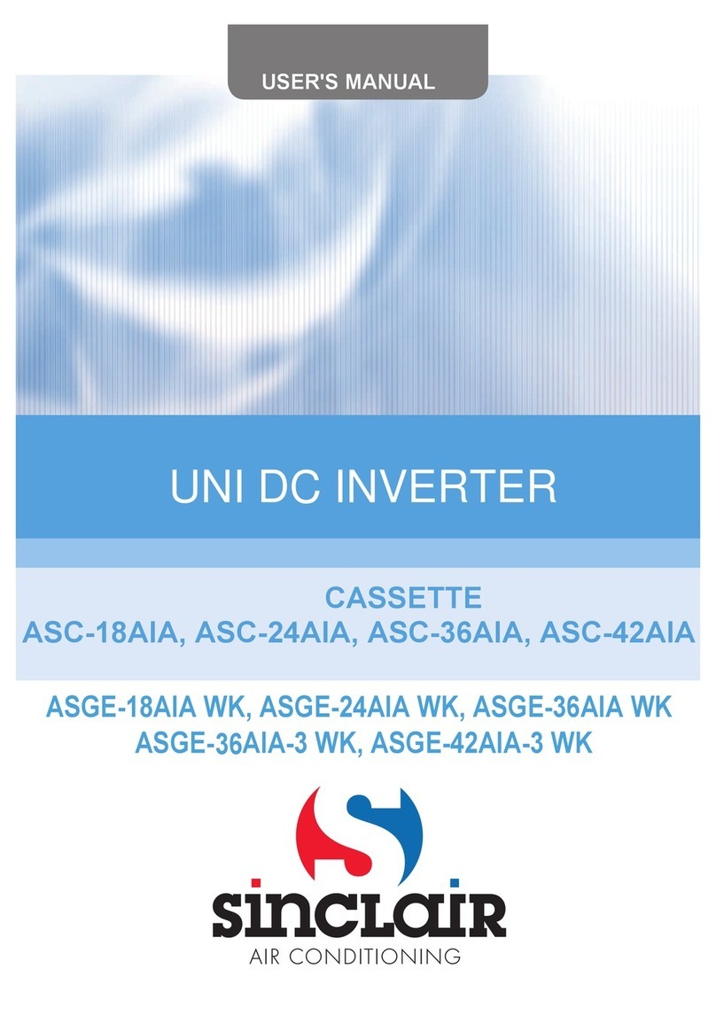 Sinclair ASC-18AIA User manual