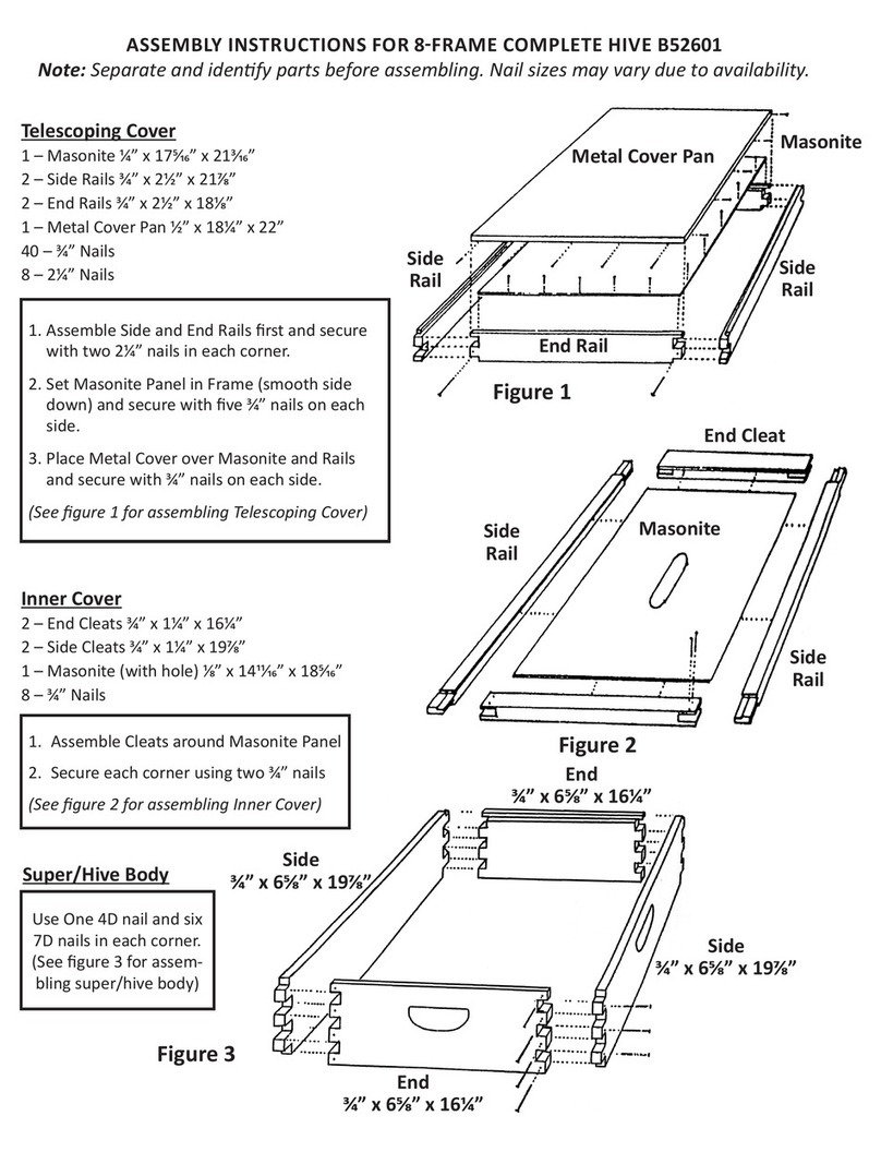 BEEHIVE B52601 Assembly instructions