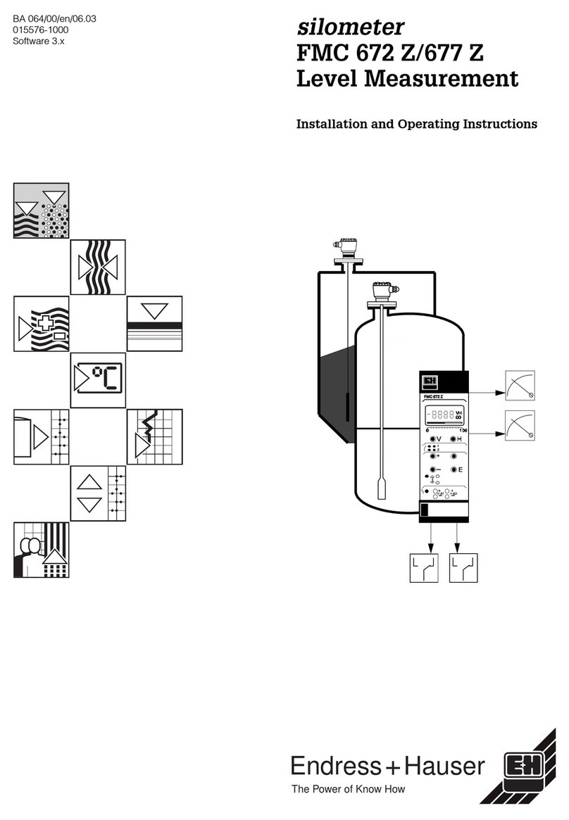 Endress+Hauser Silometer FMC 672 Z Installation and operating instructions