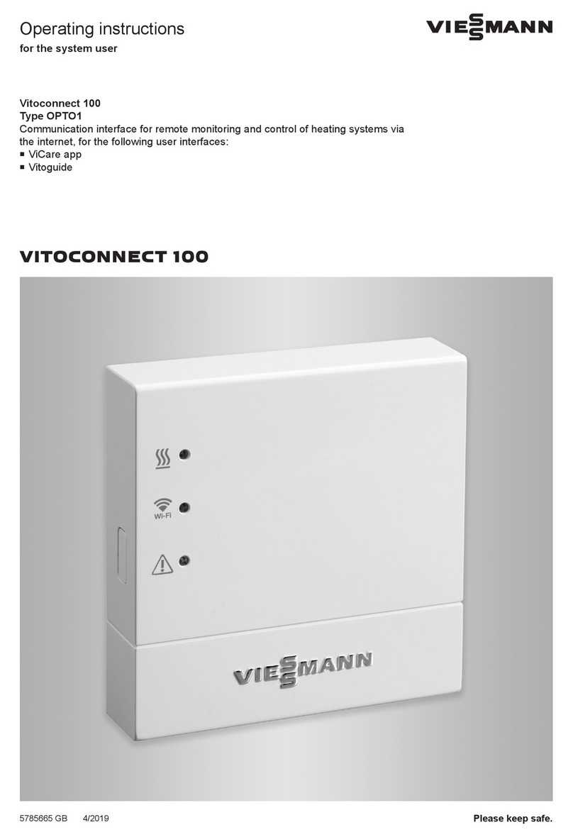 Viessmann VITOCONNECT 100 Operating instructions