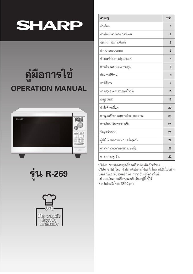 Sharp R-269 User manual