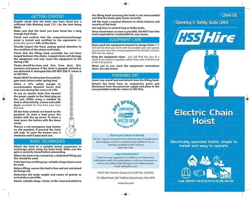 HSS Hire 69105 Operating & safety guide HSS Hire 69105 Operating & safety guide