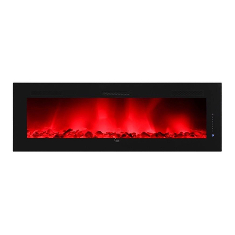 Caesar Fireplace CHFP-74A Installation and operating instructions