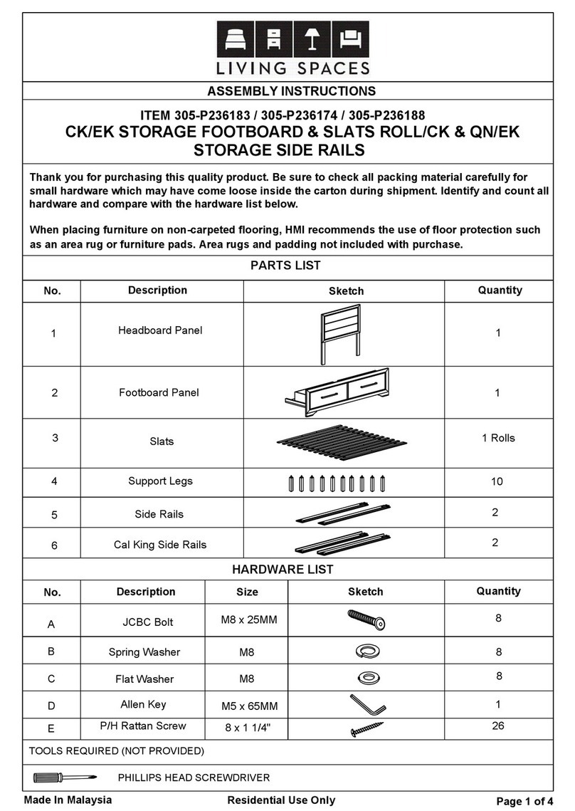 Living Spaces 305-P236183 User manual