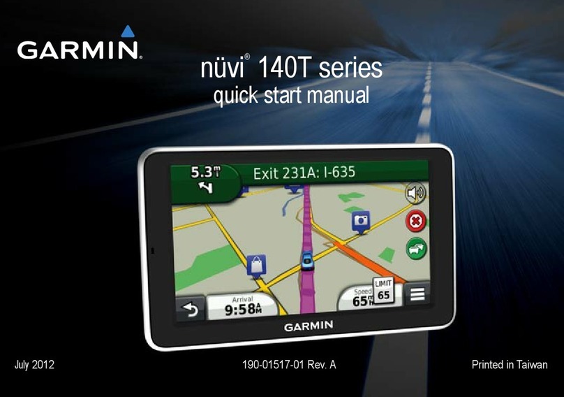 Garmin nuvi 140T Series Instruction manual