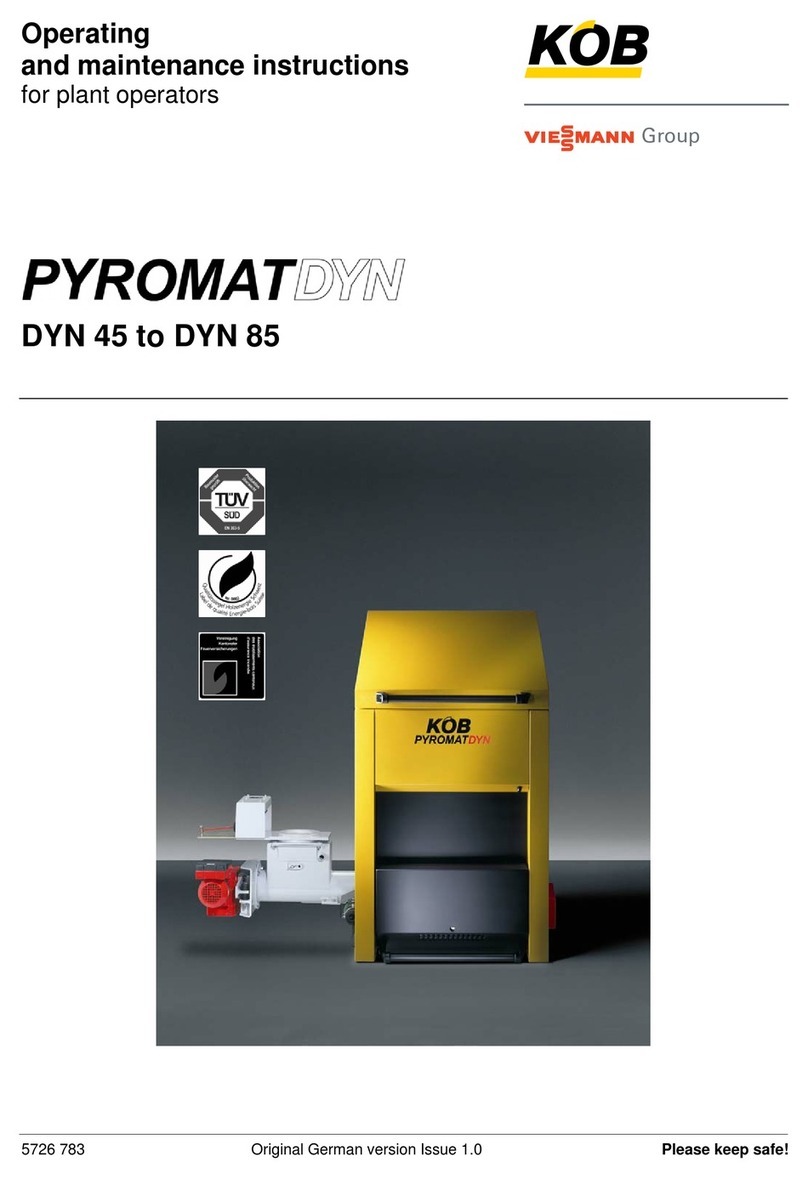 Viessmann KOB PYROMAT DYN Operating and maintenance instructions Viessmann KOB PYROMAT DYN Operating and maintenance instructions