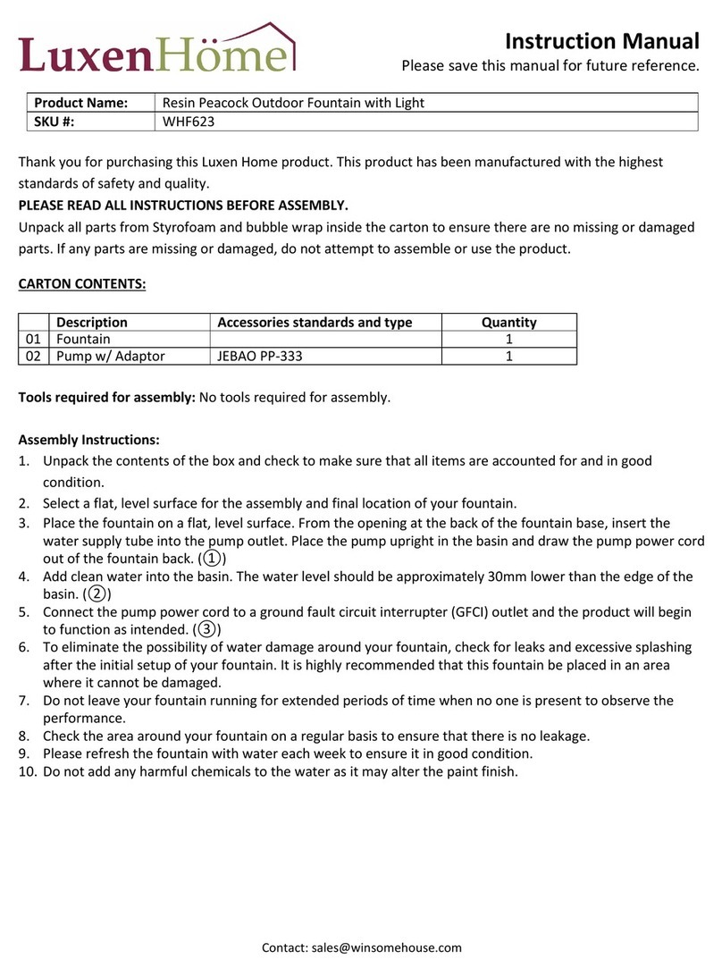 LuxenHome WHF623 instruction manual