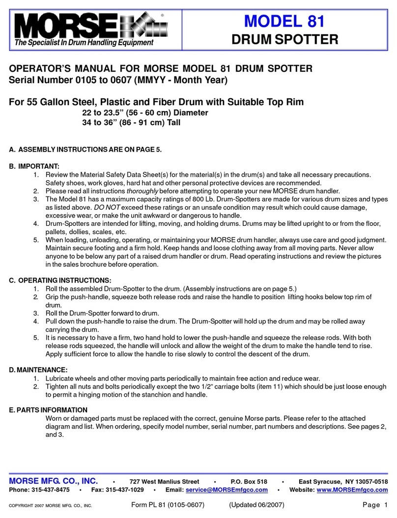 morse 81 Operator's manual