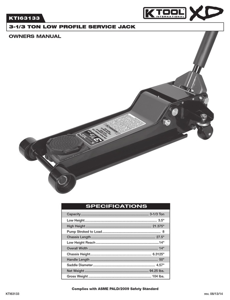 K Tool International XD KTI63133 owner's manual
