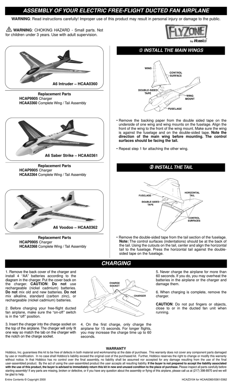 Hobbico FlyZone A6 Intruder User manual