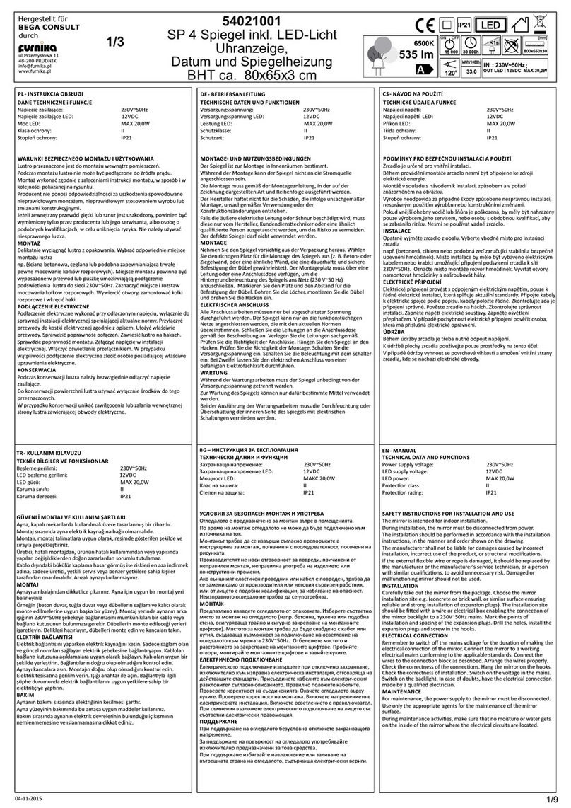 Furnika 54021001 Installation and use Furnika 54021001 Installation and use