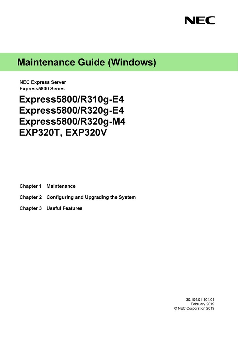 NEC Express5800/R320g-M4 Operating manual NEC Express5800/R320g-M4 Operating manual