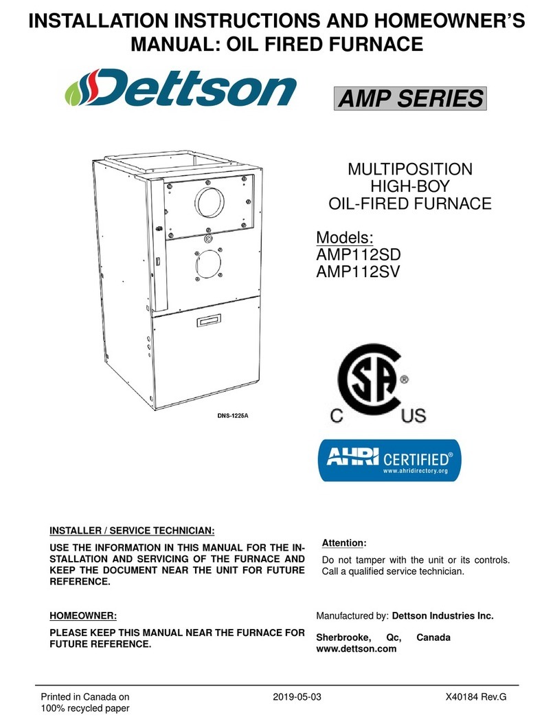 Dettson AMP Series Assembly instructions