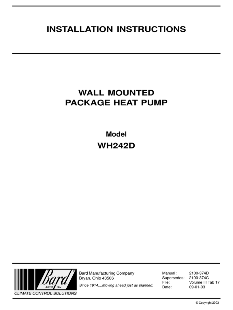 Bard WH242D User manual