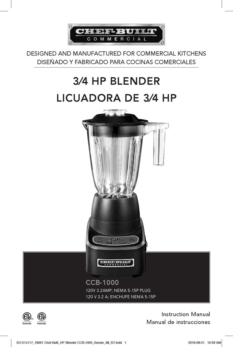 CHEF-BUILT CCB-1000 User manual