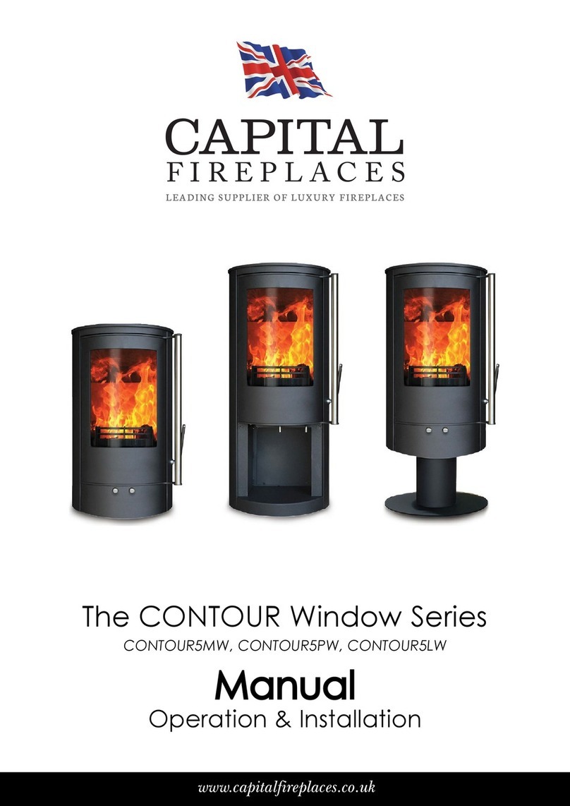 Capital fireplaces CONTOUR Window Series manual