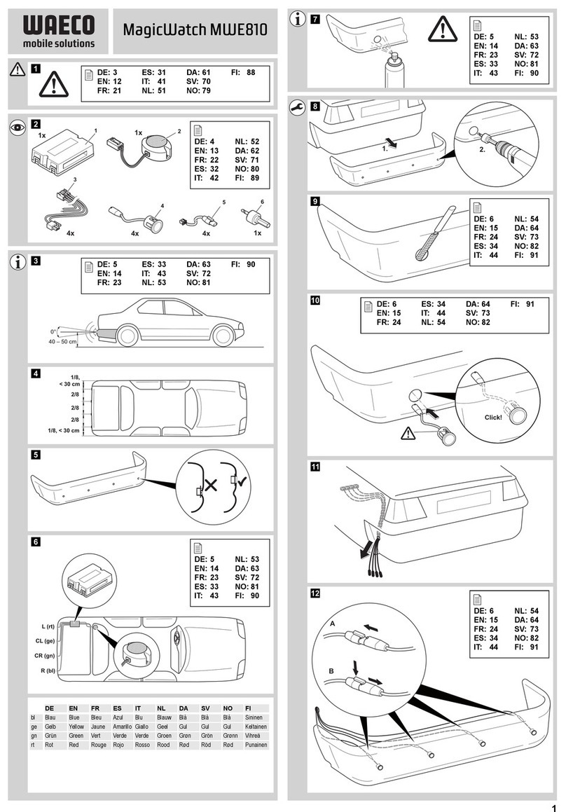 Waeco MagicWatch MWE810 User manual