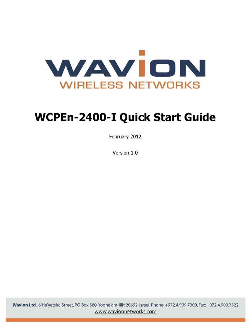Wavion WCPEn-2400-I quick start guide