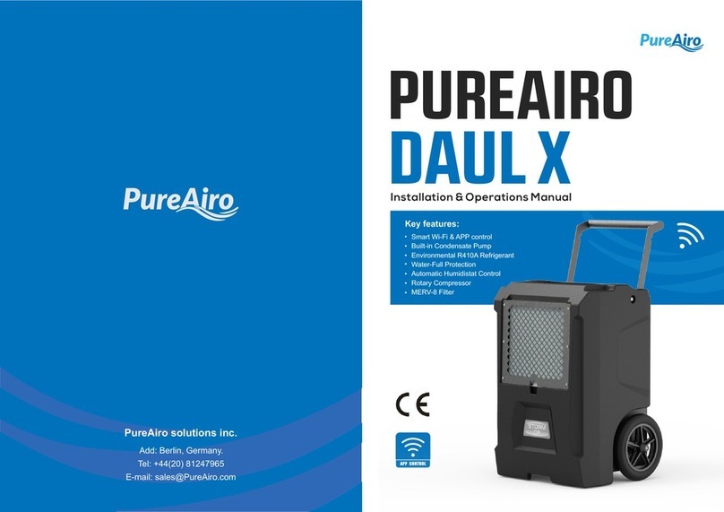 PureAiro DAUL X Installation & operation manual