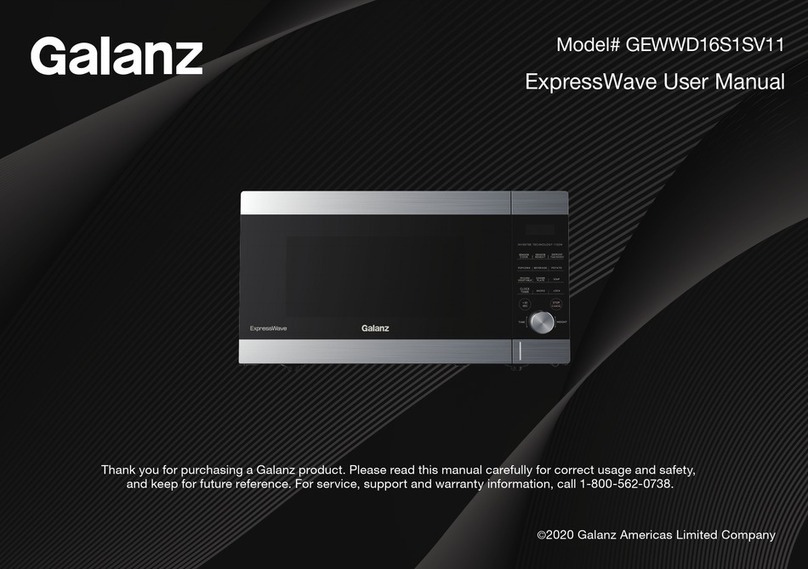 Galanz ExpressWave GEWWD16S1SV11 user manual
