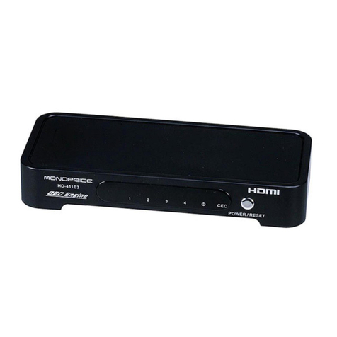 Monoprice HD-411E3 User manual Monoprice HD-411E3 User manual
