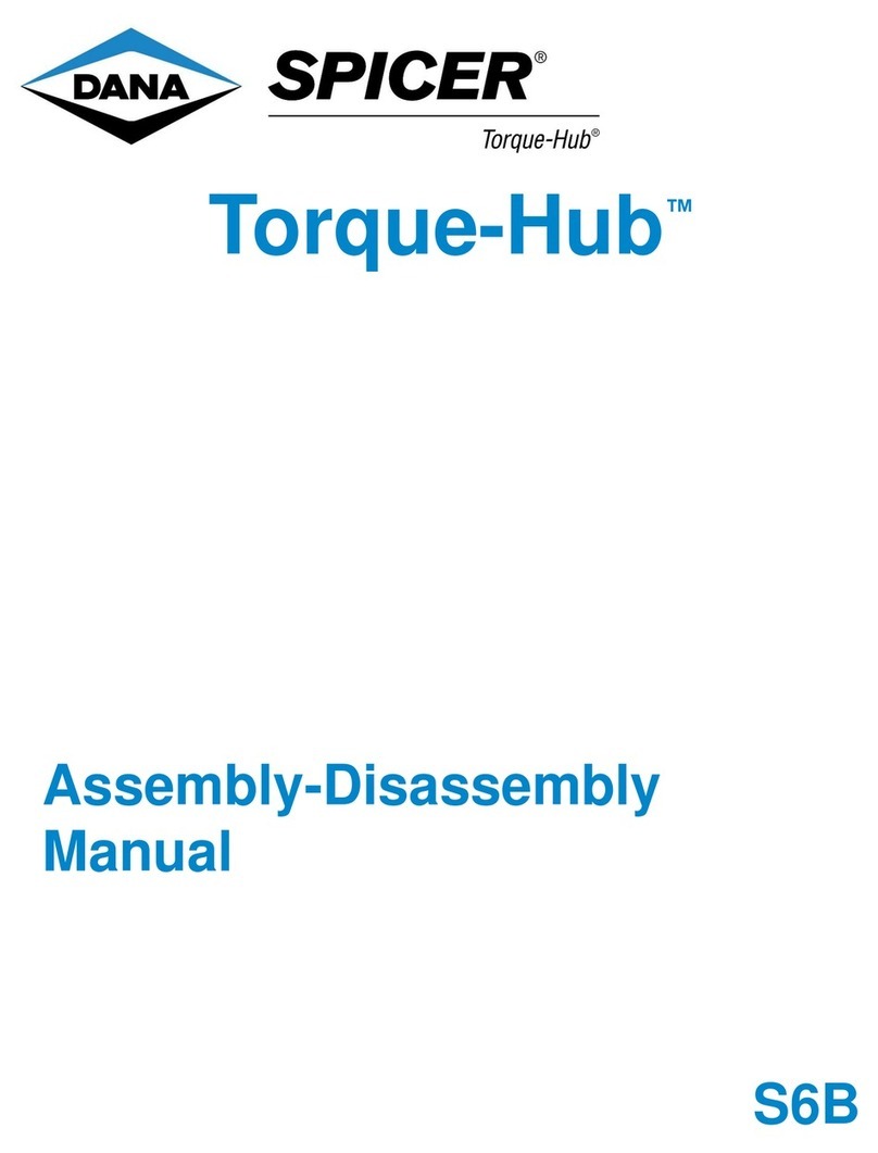 DANA SPICER Torque-Hub S6B Installation instructions