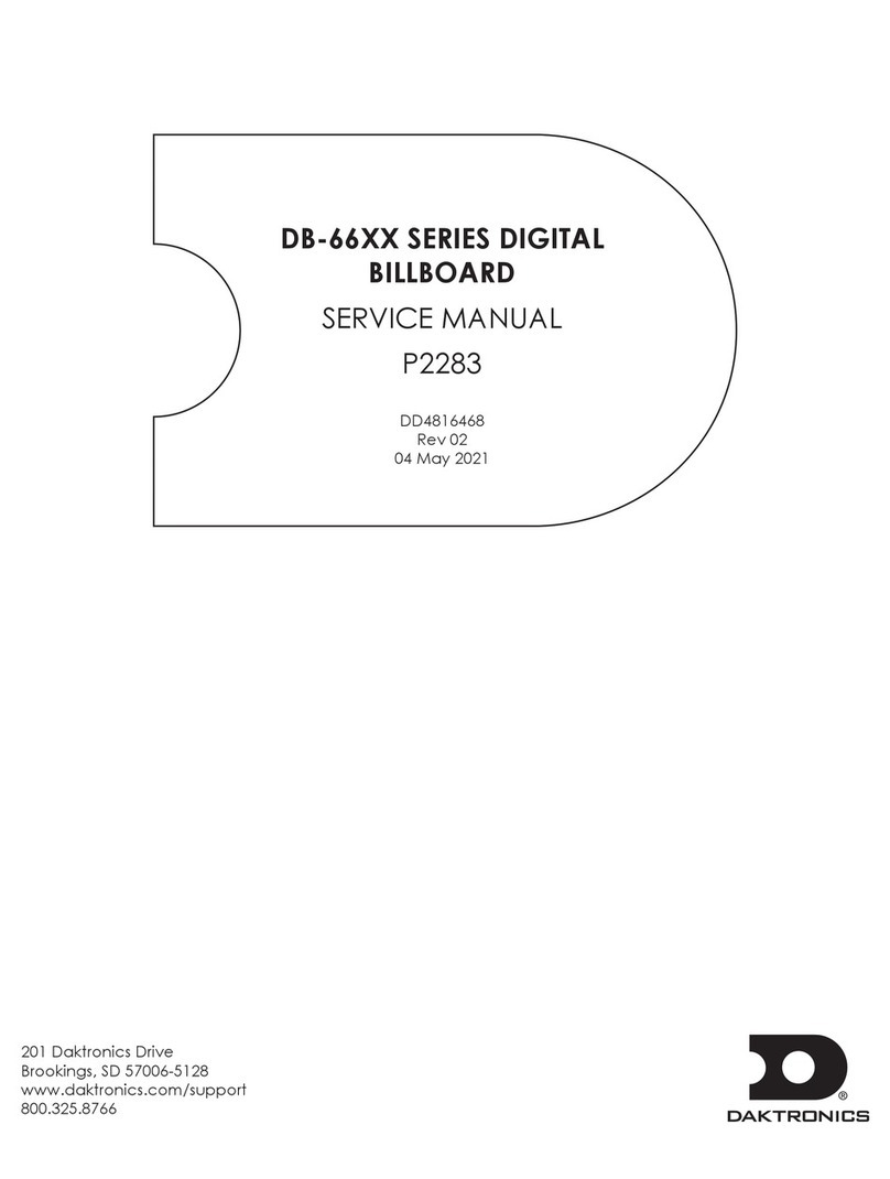 Daktronics DB-66 Series User manual
