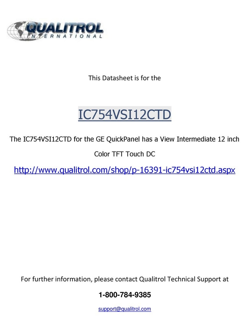 GE QuickPanel+ IC754VSI12CTD User manual